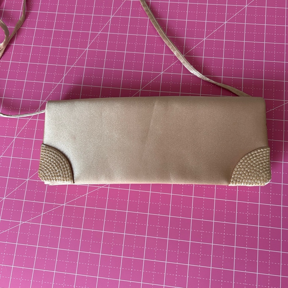 Gold evening clutch purse